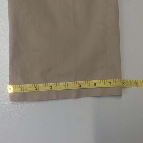 Poleci Size 2 Khaki Silk and Cotton Pants - Picture 6 of 16